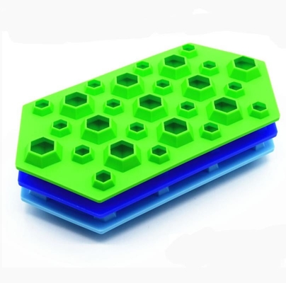 Jumbo Small Ice Cube Trays, Fun Ice Cube Trays 27 Cavity Large Capacity