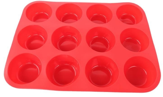 12 wnękowych form silikonowych o wysokiej temperaturze Szybkie uwalnianie 165 g masy netto Możliwość układania w stos