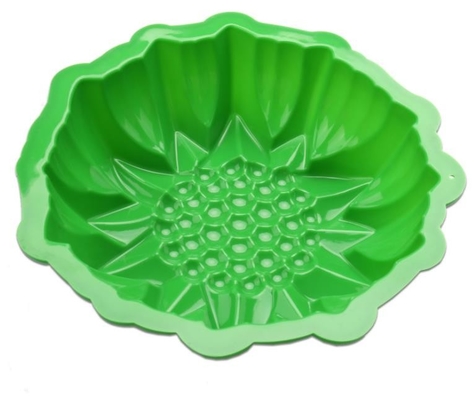 Pieczenia Silikonowe wkładki Cupcake Trójwymiarowe DIY 8-calowy zielony kolor