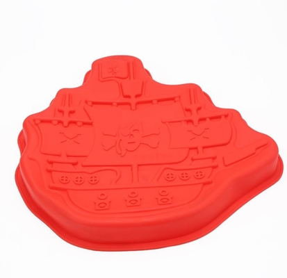 Food Grade Silicone Ciasto Formy, Silikonowe Formy Cookie Pirate Boat Shaped