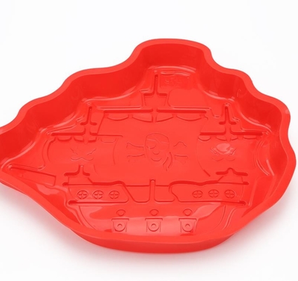 Food Grade Silicone Ciasto Formy, Silikonowe Formy Cookie Pirate Boat Shaped