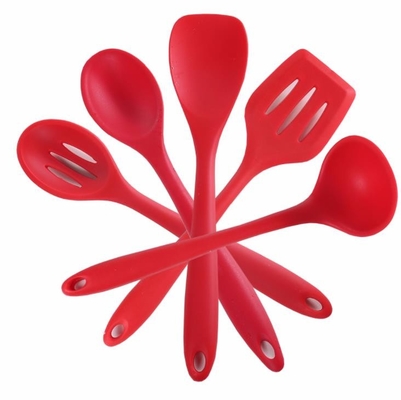 Food Grade Red color Silikonowe narzędzia kuchenne Gotowanie Ustawia 5 różnych stylów