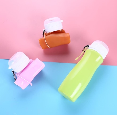 450 ml Silikonowe butelki sportowe Bez spożywczego BPA z niestandardowym logo