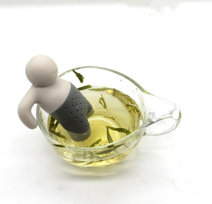 Dostępny bez BPA Mr Tea Standardowy silikonowy zaparzacz do herbaty FDA Dostępny w opakowaniu kartonowym