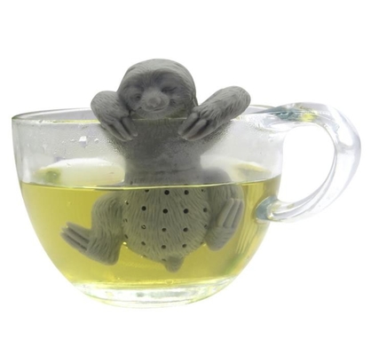 Zwierzęcy lenistwo w kształcie Szary kolor Food Grade Silicone Zaparzacz do herbaty BPA Bezpłatnie