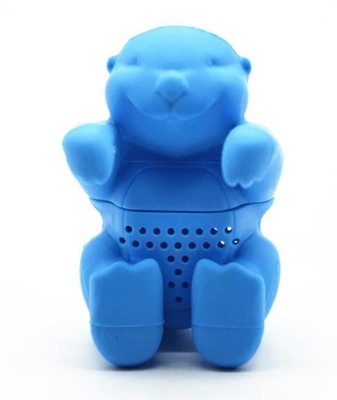 BPA Free Animal Otter Shaped Design Silikonowe torebki na herbatę klasy spożywczej