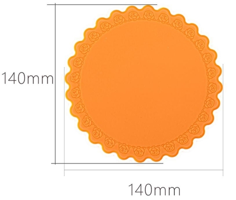 Nieprzylepne silikonowe produkty do gotowania Średniej wielkości filiżanki Mat Rose Flower Style