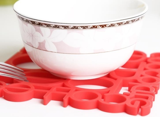 Hollow Numbers Silikonowe produkty kuchenne, Silikonowa podkładka Kształt kwadratu płyty