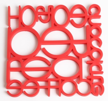 Hollow Numbers Silikonowe produkty kuchenne, Silikonowa podkładka Kształt kwadratu płyty