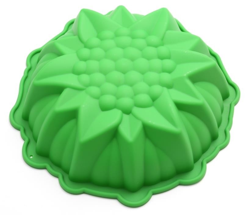 Pieczenia Silikonowe wkładki Cupcake Trójwymiarowe DIY 8-calowy zielony kolor