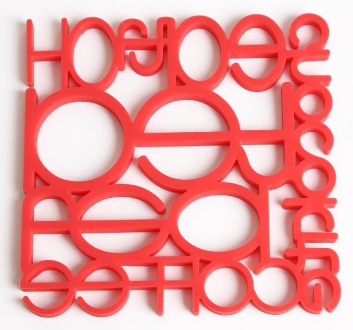 Hollow Numbers Silikonowe produkty kuchenne, Silikonowa podkładka Kształt kwadratu płyty